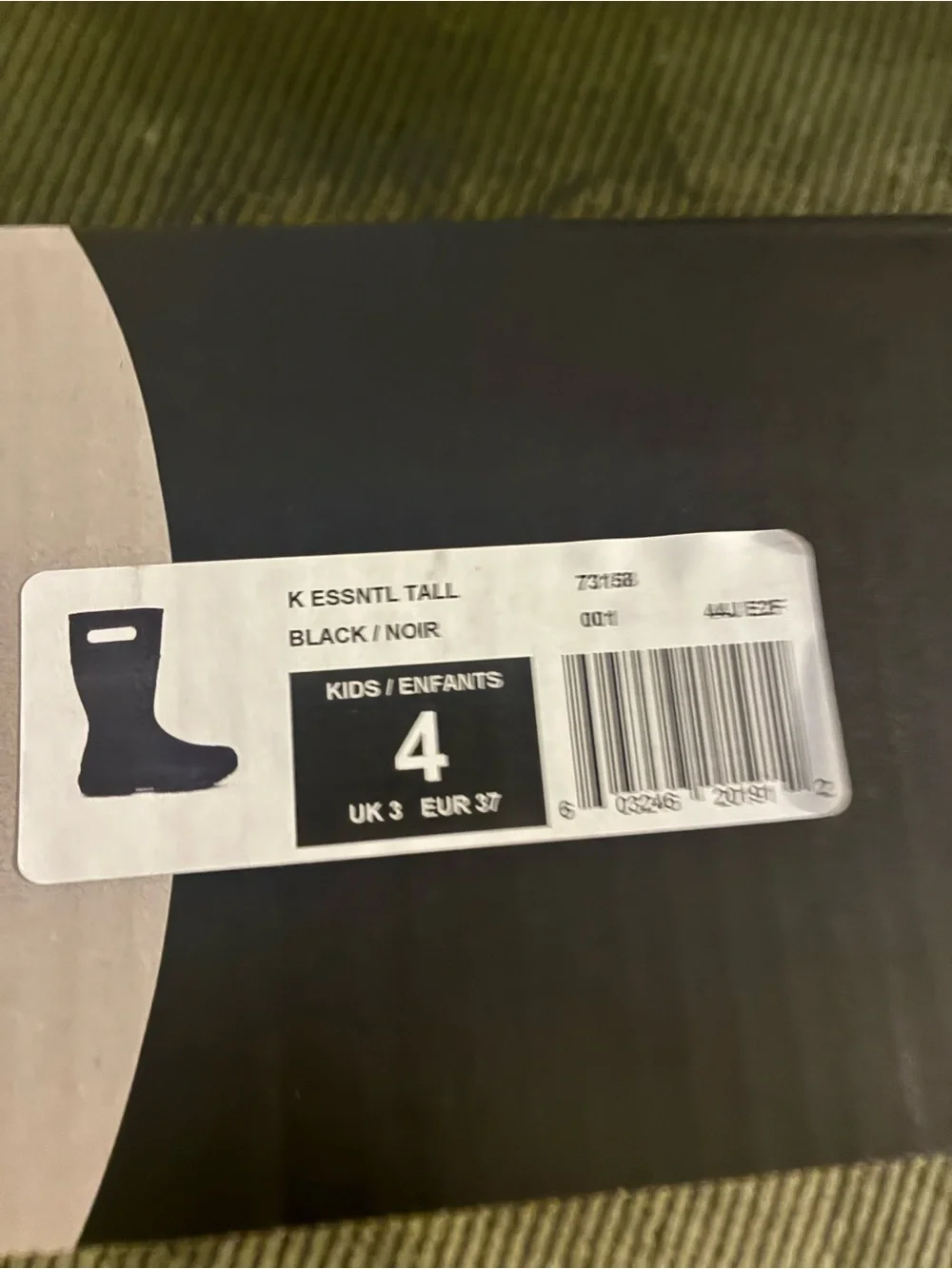 Bogs Kids Black Waterproof Pull-On Rain Boots
